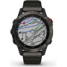 Часы GARMIN FENIX 6 PRO SOLAR TITANIUM CARBON GRAY DLC WITH TITANIUM DLC BAND 010-02410-23