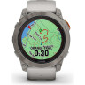 Часы GARMIN FENIX 7X PRO – SAPPHIRE SOLAR EDITION TITANIUM WITH FOG GRAY/EMBER ORANGE BAND 010-02778-15