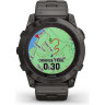 Часы GARMIN FENIX 7X PRO - SAPPHIRE SOLAR EDITION CARBON GRAY DLC TITANIUM WITH VENTED TITANIUM BRACELET 010-02778-30