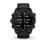 Смарт-часы GARMIN DESCENT Mk3i - 51 мм, титан Carbon Grey DLC с черным силиконовым ремешком 010-02752-10